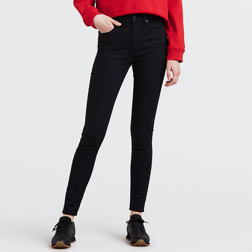 Levi's Bottoms MILE HIGH SUPER SKINNY BLACK GALAXY