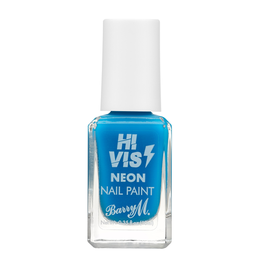 Barry M Hi Vis Nail Paint Blue Shock