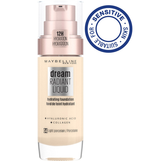 Maybelline New York Dream Radiant Liquid Light Porcelain 4