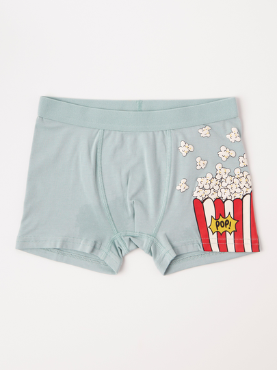 Boxershorts med popcorntryck