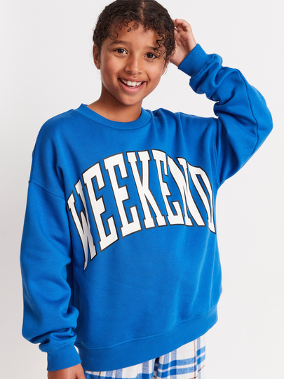 Sweatshirt med tryck