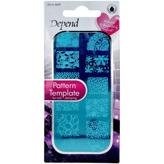 Depend Nail Art Pattern Template