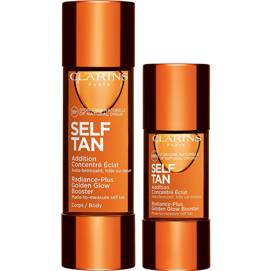 Golden Glow Booster Face & Body, Clarins Brun Utan Sol
