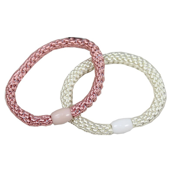 LYKO 2 Pack Vävda Snoddar Pink