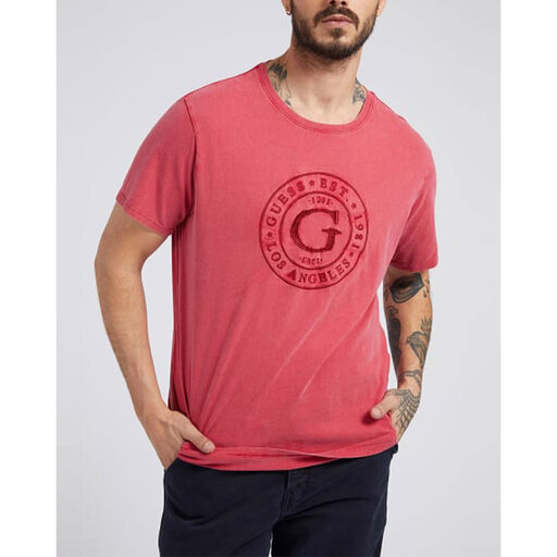 Stamp Cn Ss T-Shirts Knit Top