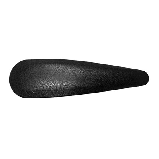 Corinne Leather Barette Black