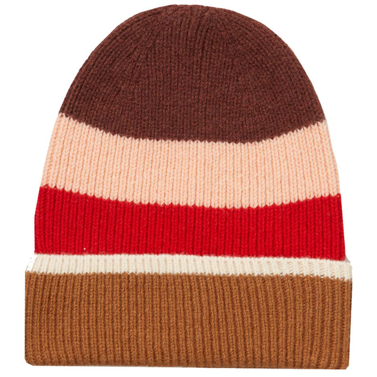 Charli Block Beanie Fiery Red, Becksöndergaard Mössor