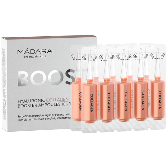 Madara Hyaluronic Collagen Ampoules | Serum för trött hud