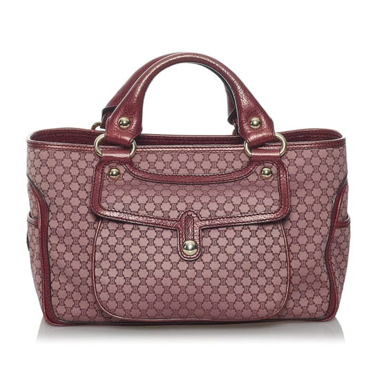 Celine Macadam Boogie Canvas Handbag