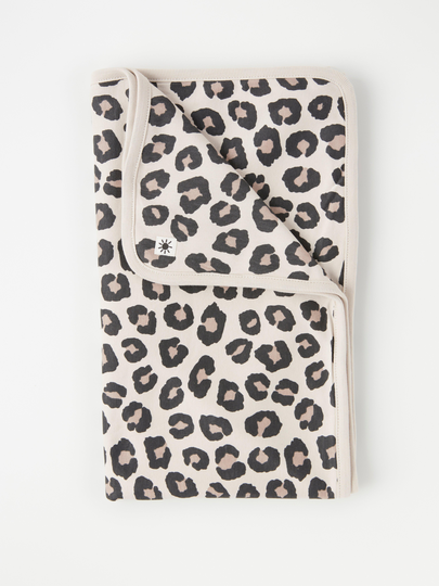 Leopardmönstrad babyfilt