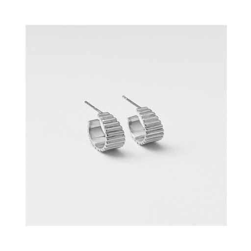Pyramid Hoop, silver