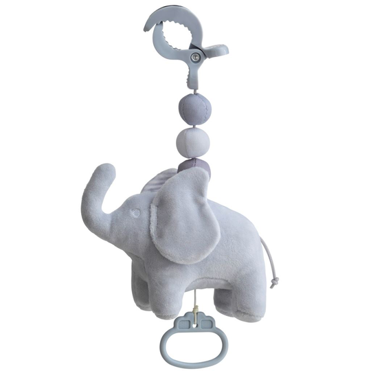 Elefant Dragspelskompis Grå 1 st