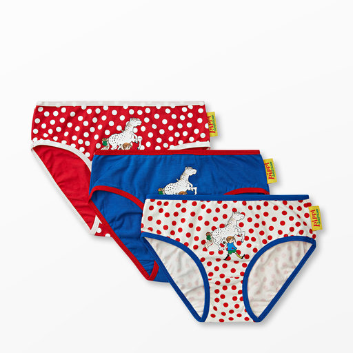 Trosor Pippi Långstrump, 3-pack