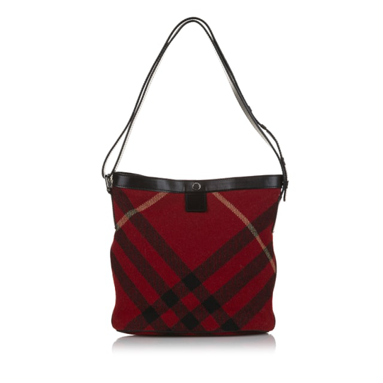 Burberry Nova Check Canvas Crossbody Bag