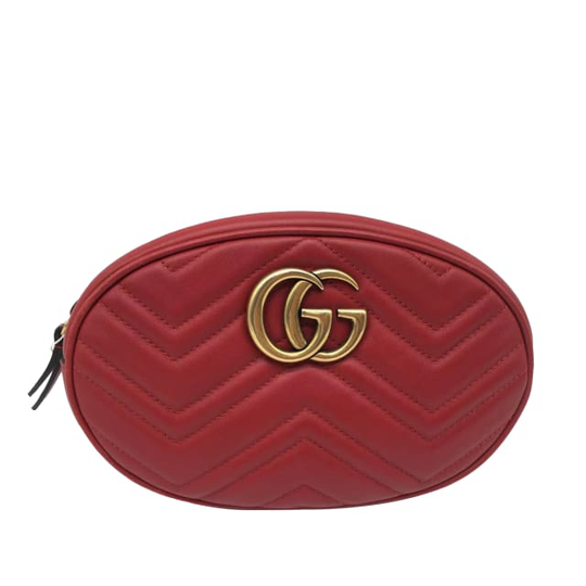 Gucci Gg Marmont Matelasse Leather Belt Bag