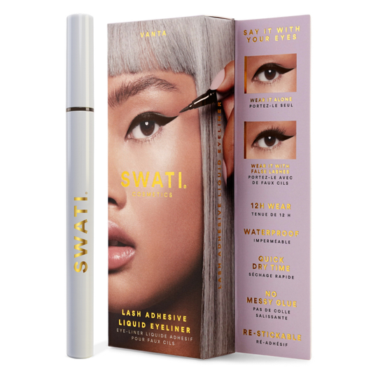 SWATI Cosmetic Lenses Lash Adhesive Liquid Eyeliner Vanta (Shade Brown)