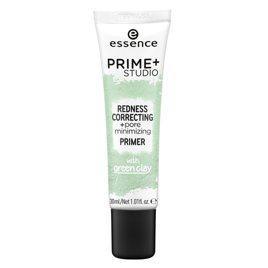 essence prime+ studio redness correcting + pore minimizing
