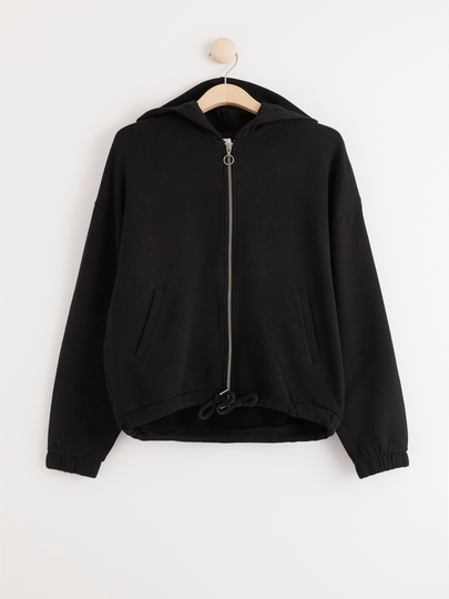 Hoodie med dragkedja