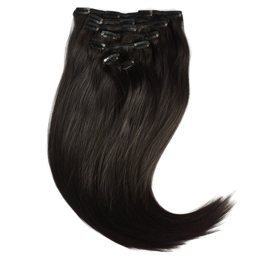 Rapunzel of Sweden Clip-on set Original 7 pieces 50 cm 1.2 Black Brown