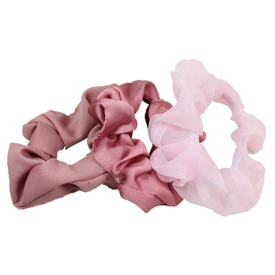 LYKO Set Med Scrunchie Old pink