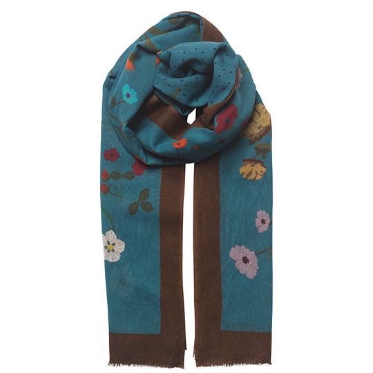 Champ De Fleur Como Scarf Provincial Blue, Becksöndergaard Halsdukar & Sjalar