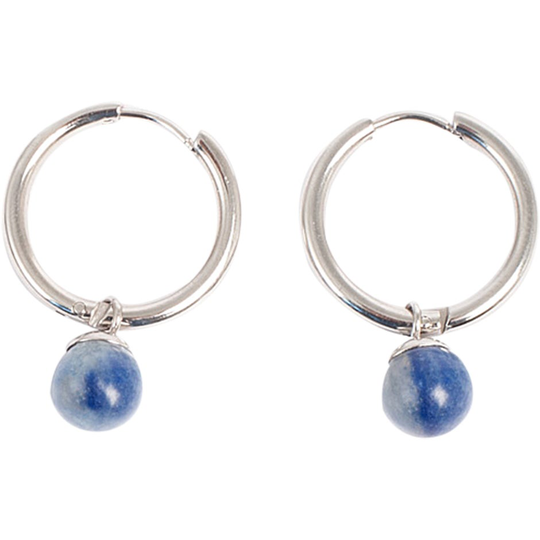 Steel Creol Steel Blue Aventurine, A&C Oslo Örhängen