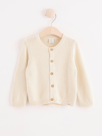 Mosstickad cardigan