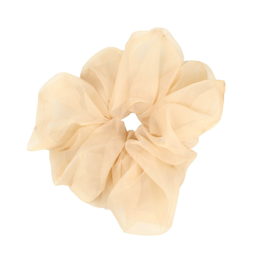 LYKO Stor Organza Scrunchie Beige