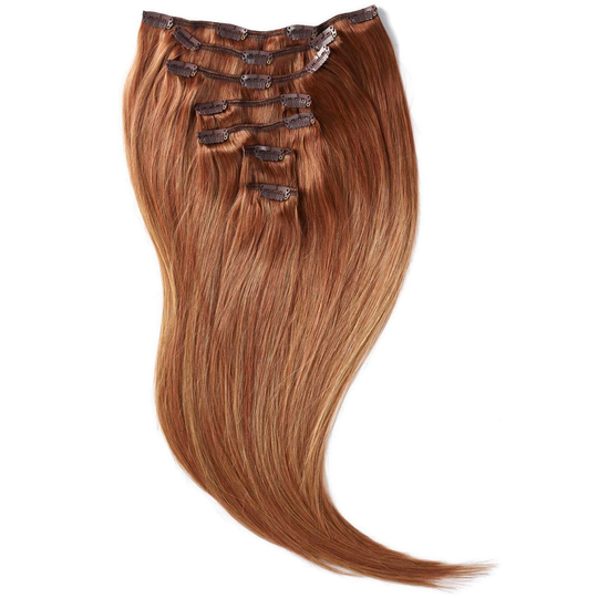 Rapunzel of Sweden Clip-on set 7 pieces 50 cm Sunset Red ColorMelt C6.