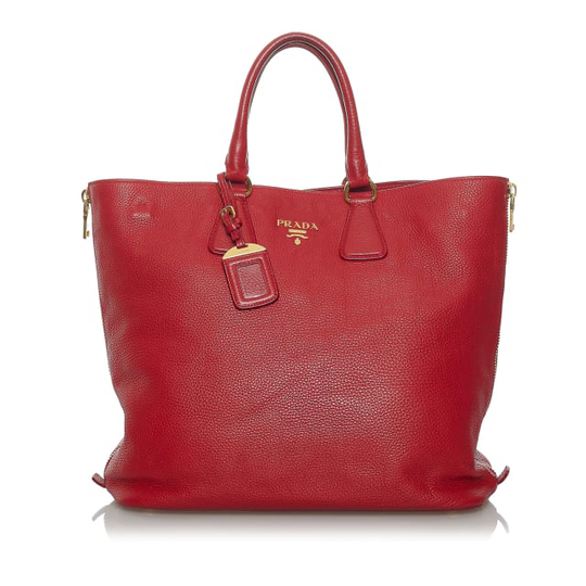 Prada Vitello Daino Leather Tote Bag