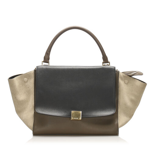 Celine Trapeze Leather Handbag