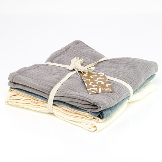Tax Muslinfiltar Eco Blue/Grey 4-pack