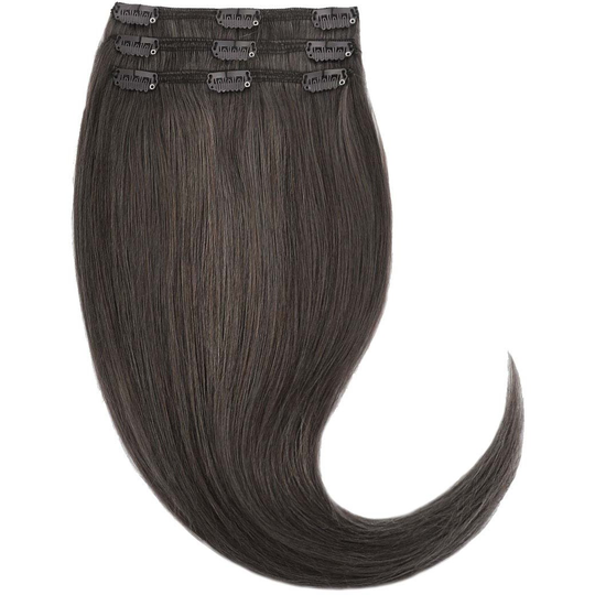 Rapunzel of Sweden Clip-on set 3 pieces 60 cm 2.6 Dark Ash Brown