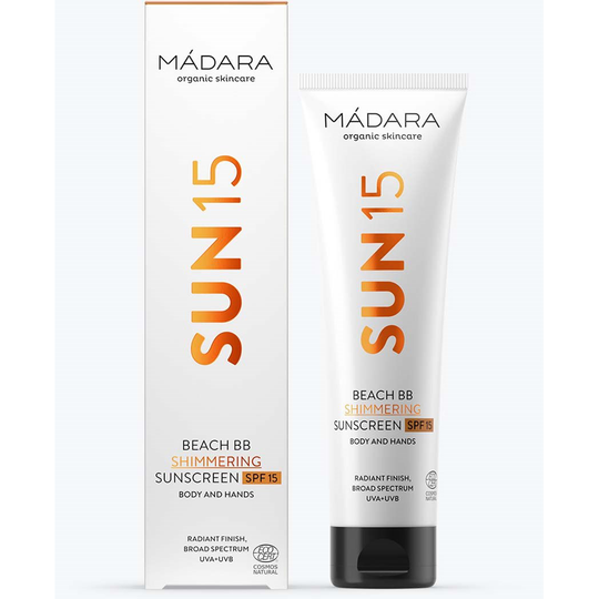 Mádara Mádara Beach BB Shimmering Sunscreen SPF15 100 ml