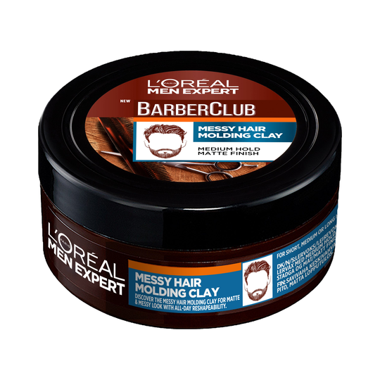 Loreal Paris Men Expert Barber Club Messy Hair Molding Clay