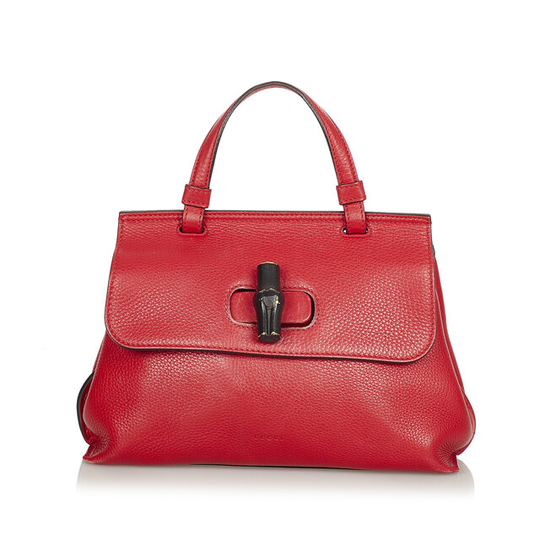Gucci Bamboo Daily Leather Satchel