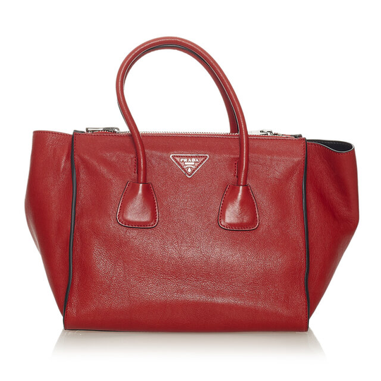 Prada Twin Pocket Leather Satchel
