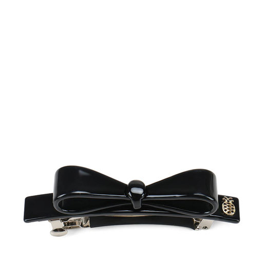 Bow Clip - Glossy Black
