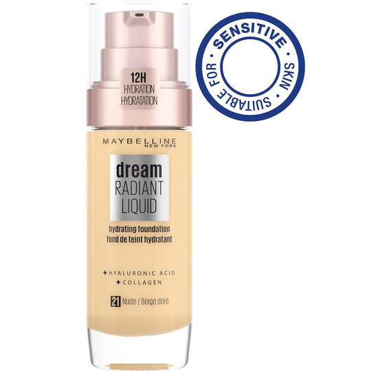 Maybelline New York Radiant Liquid Foundation 021 Nude