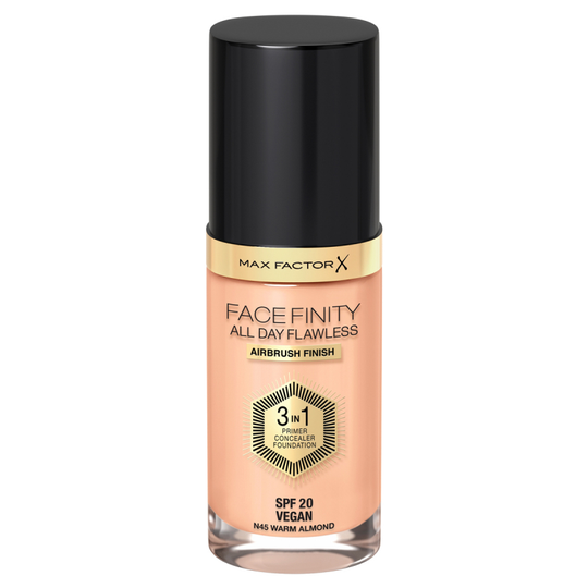 Max Factor Facefinity All Day Flawless 3 in 1 Foundation 45 Warm Almond