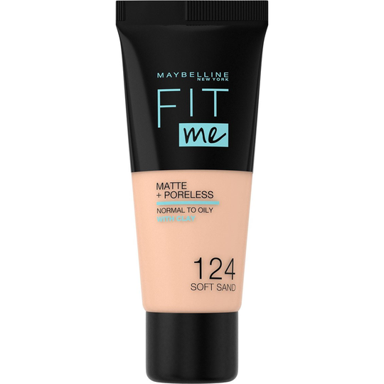 Maybelline New York Fit Me Matte + Poreless 124 Soft Sand