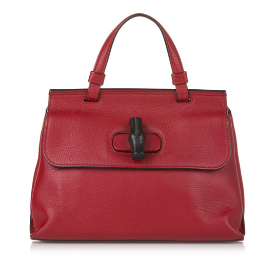 Gucci Bamboo Daily Leather Satchel