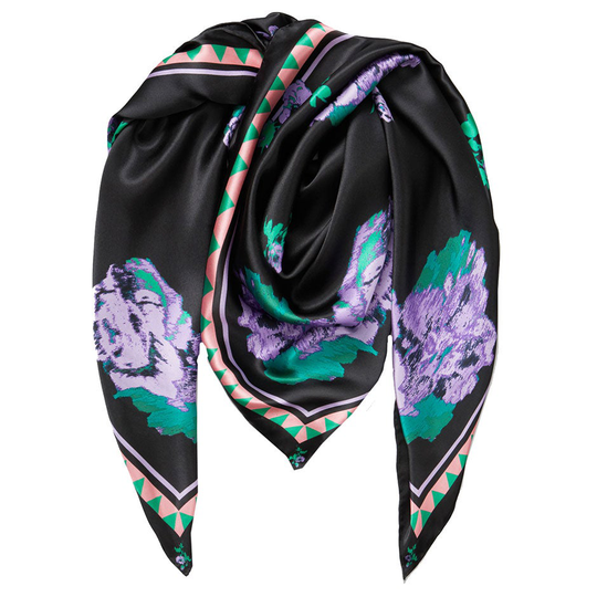 Elara Sia Scarf Jet Black, Becksöndergaard Halsdukar & Sjalar
