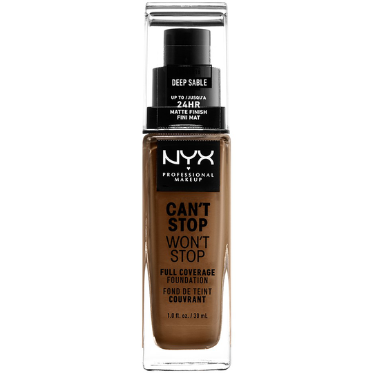 NYX PROFESSIONAL MAKEUP Can't Stop Won't Stop Foundation Deep sable