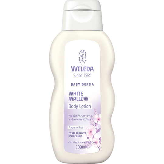 Weleda Baby Derma White Mallow Body Lotion, 200 ml Weleda Hudkräm för barn