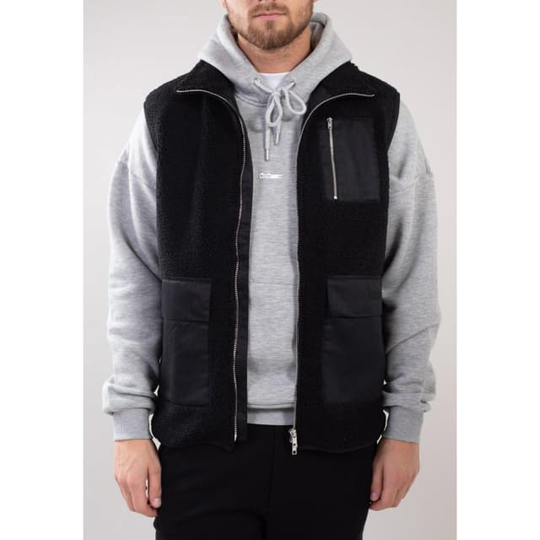 Remy Pile Vest - Black