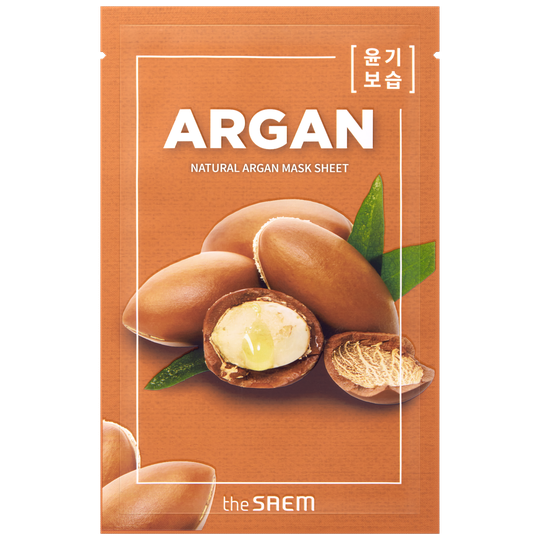 The Saem Natural Argan Mask Sheet Mascarilla Aceite de Argán 21 ml