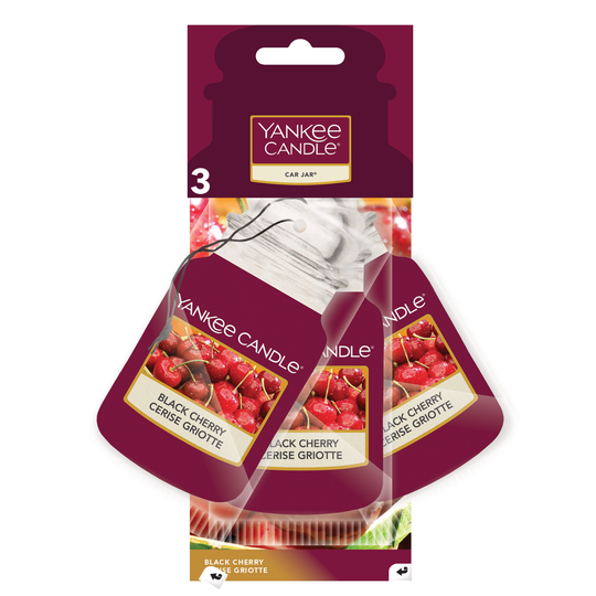 Yankee Candle Black Cherry Car Jar Bonus 3 Pack