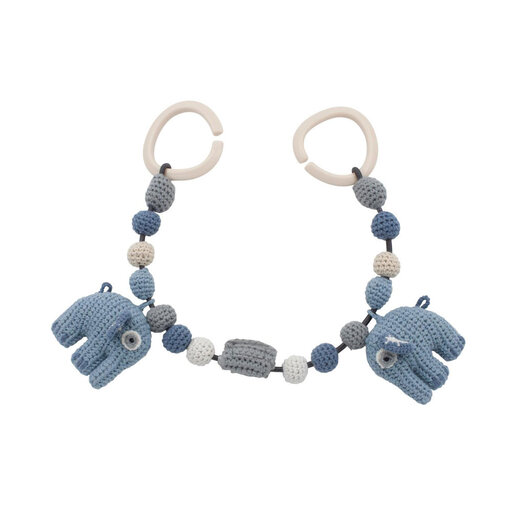 Barnvagnshänge, elefanten Fanto, Powder blue