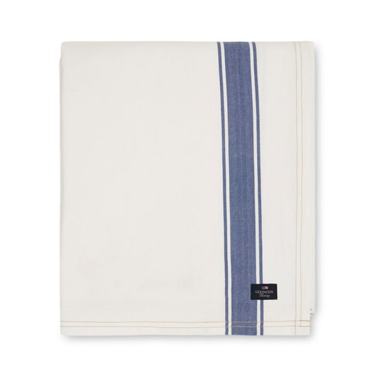 Icons Cotton Herringbone Striped Tablecloth